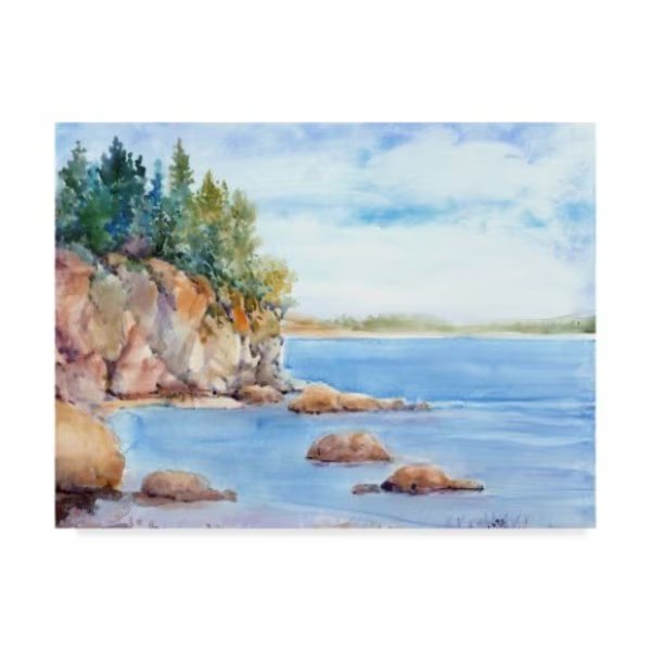 Tim Otoole 'Shore Line I' Canvas Art, 24x32, Trademark Fine Art, Mfr#: WAG00649-C2432GG